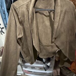 Women's Tan Suede Jacket